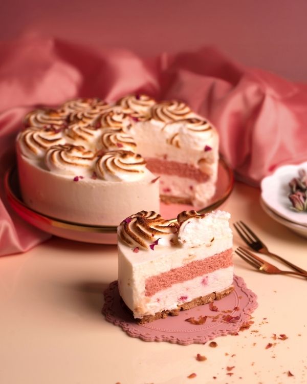 Lychee Rose Cheesecake