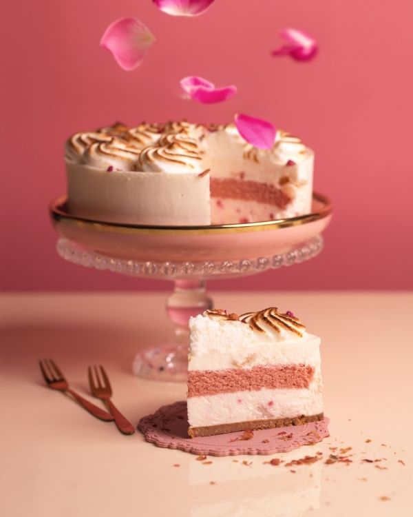 Lychee Rose Cheesecake