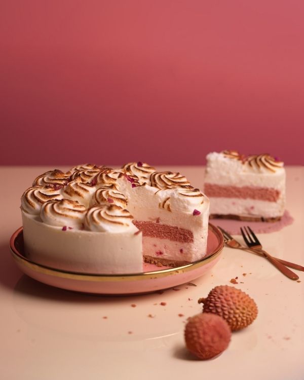 Lychee Rose Cheesecake