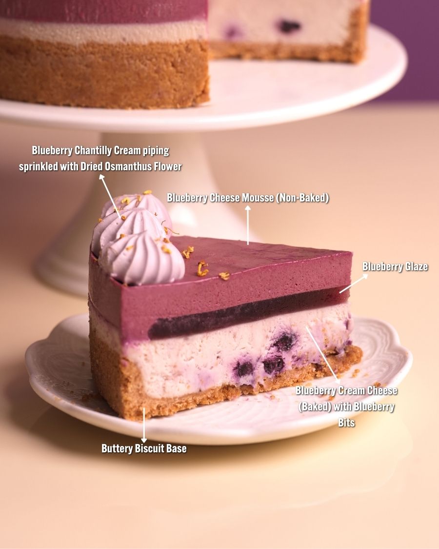 Blissful Blueberry Cheesecake